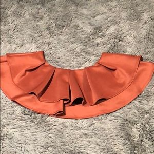 Burnt Orange Off the shoulder crop top
